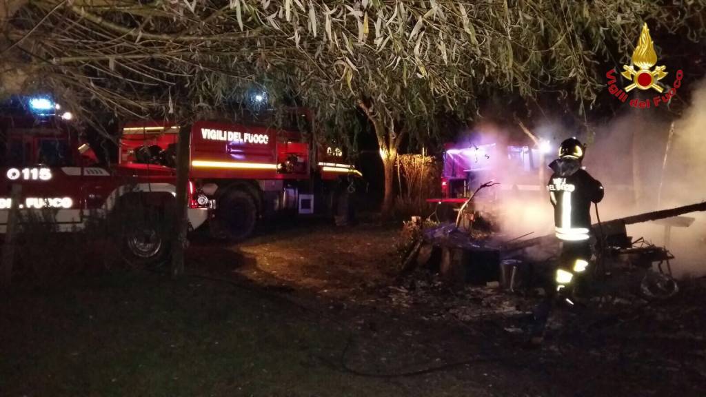 Incendio cascinali Via Novellina