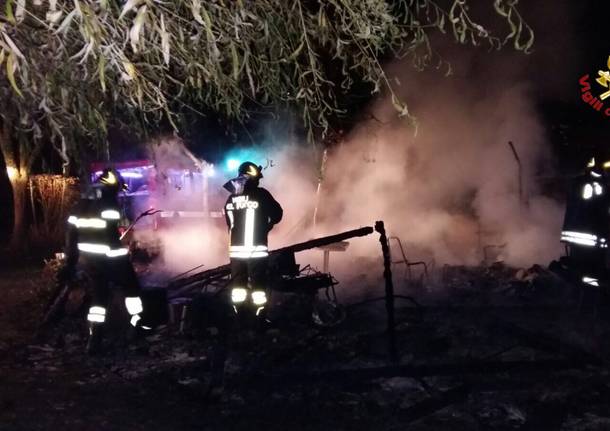 Incendio cascinali Via Novellina