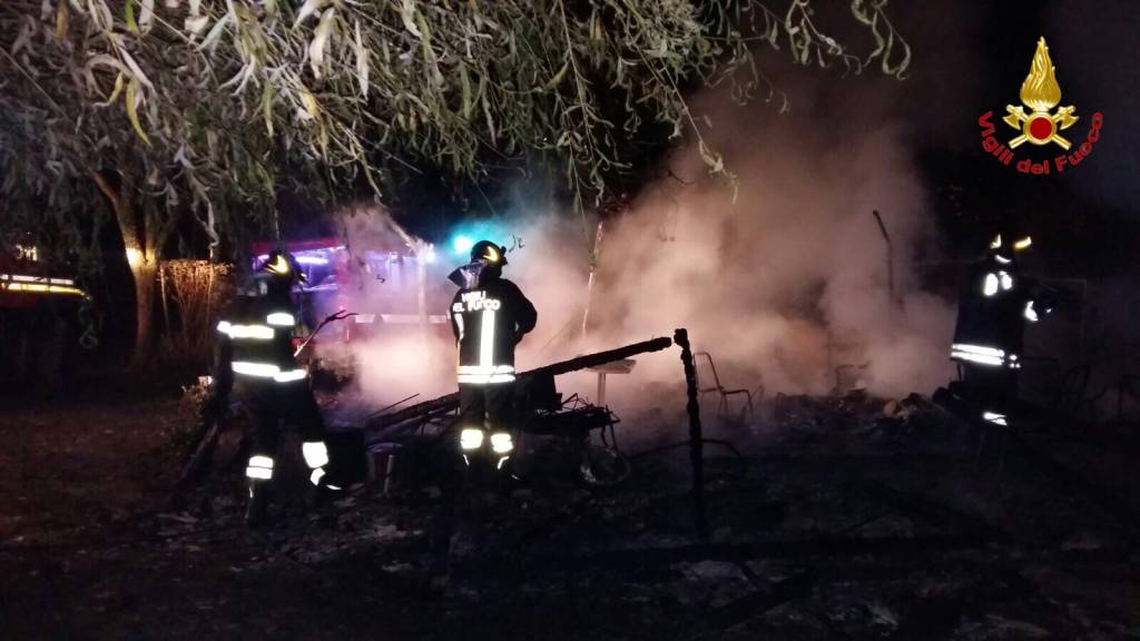 Incendio cascinali Via Novellina