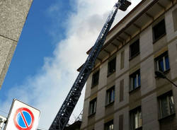 Incendio in pieno centro a Varese