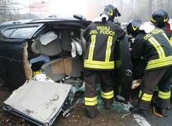 Incidente in via Giusti a Somma Lombardo