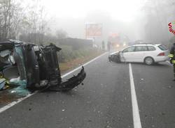 Incidente in via Giusti a Somma Lombardo