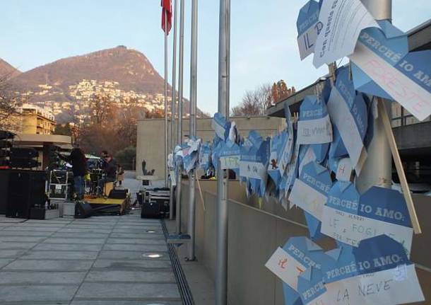 La marcia per il clima di Lugano