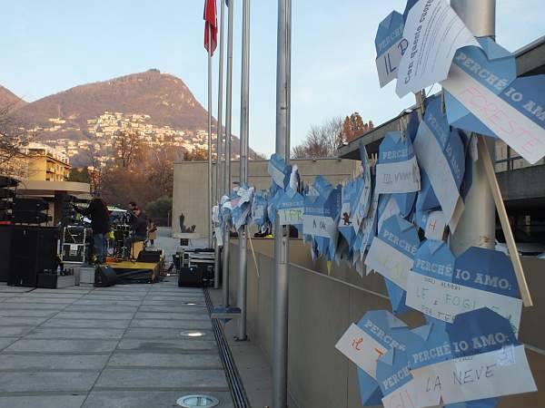 La marcia per il clima a Lugano