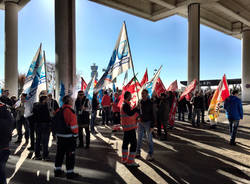 Lavoratori Malpensa Ryanair protesta