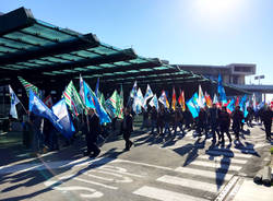 Lavoratori Malpensa Ryanair protesta