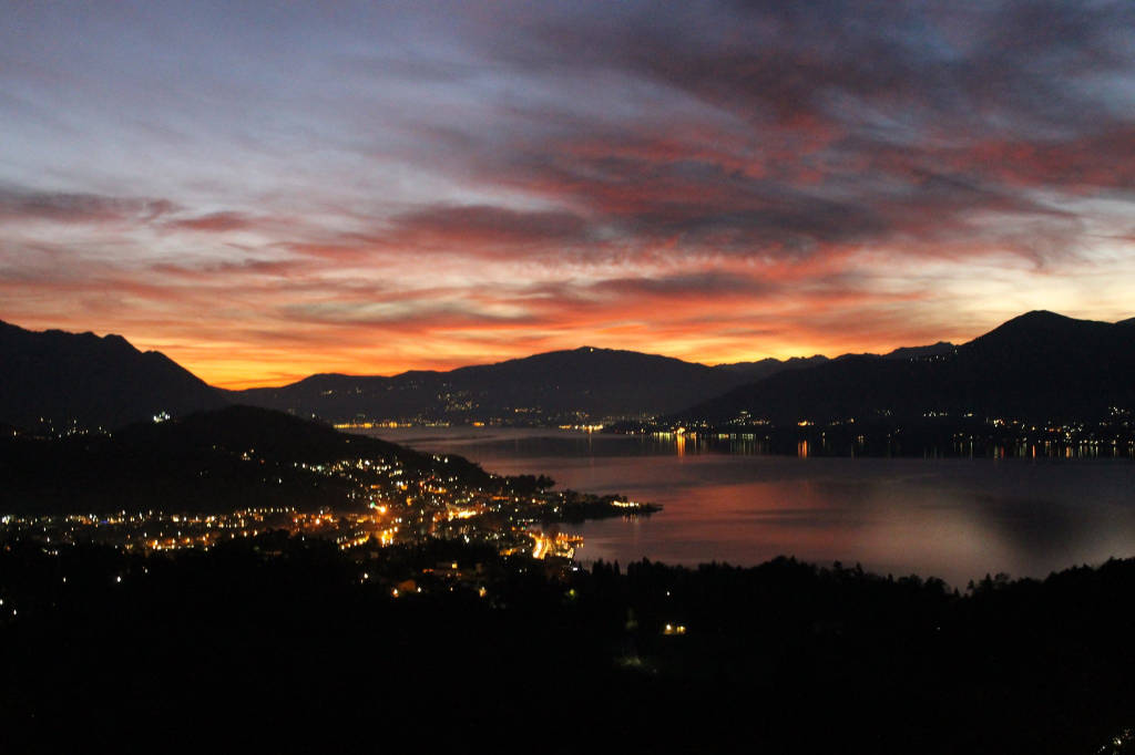 Lo spettacolo del tramonto a Novembre 