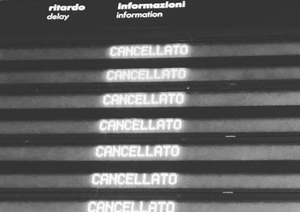 sciopero treni cancellati