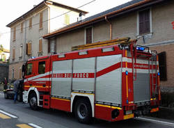 Vigili del fuoco in via Bianchi a Tradate