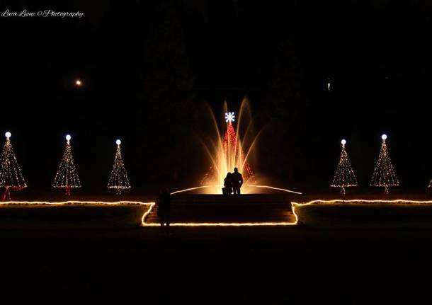 Luci di Natale ai Giardini Estensi