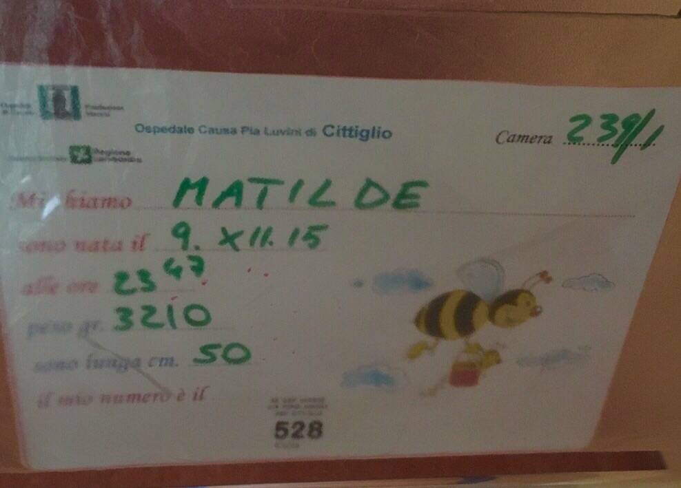 Nascita Matilde Raso
