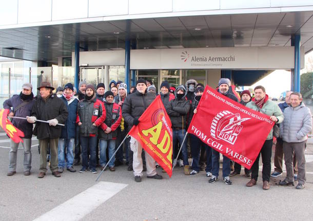 Sciopero all'Aermacchi