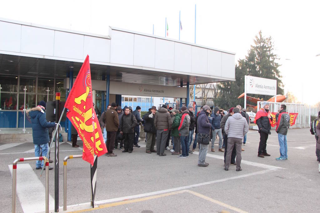 Sciopero all'aermacchi