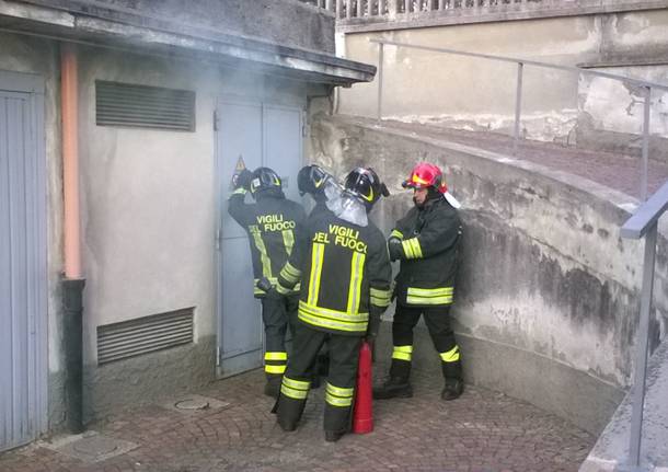 Scoppia una cabina elettrica in centro a Gallarate