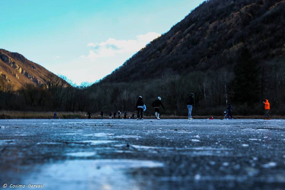 A piedi sul ghiaccio