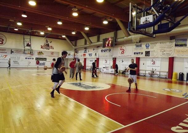 Basket Legnano: il primo allenamento di Laudoni