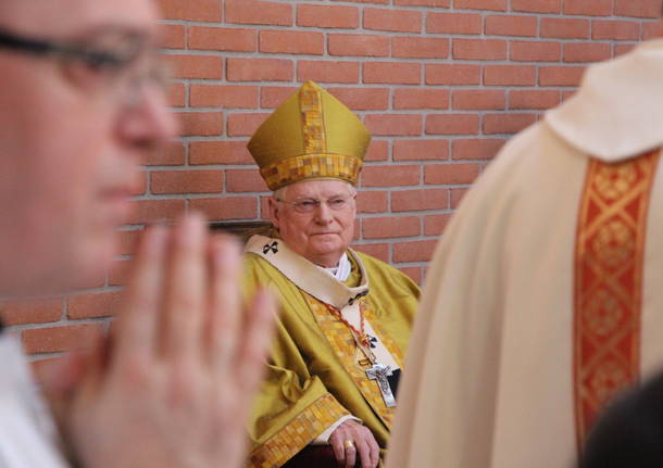 Il cardinale Scola all'ospedale di Tradate