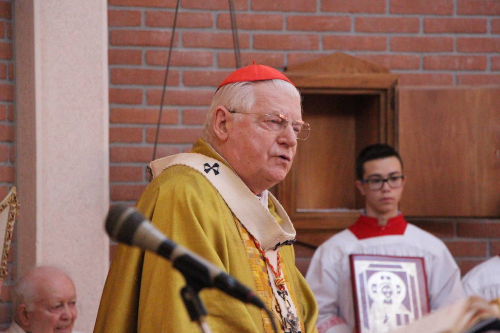 Il cardinale Scola all'ospedale di Tradate