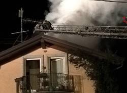 incendio tetto cavaria con premezzo 19 gennaio 2016