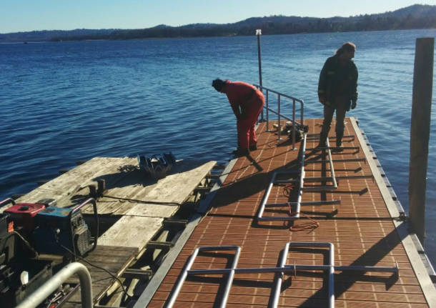 Isolino, arriva il nuovo pontile