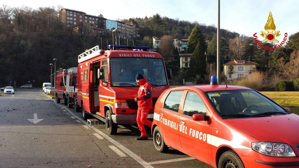 Ricerche Lago Laveno 8 gennaio 2016