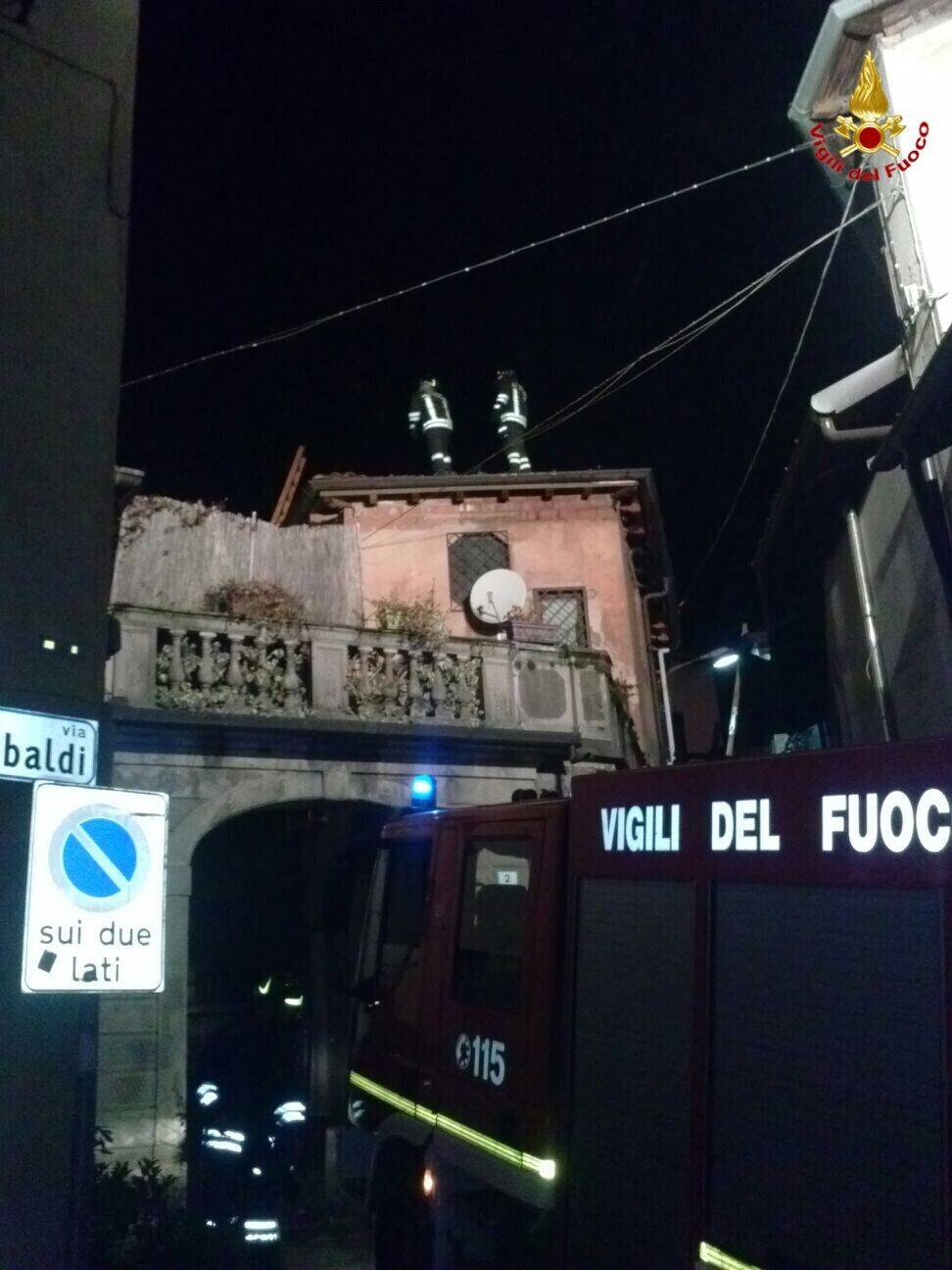 Vigili del fuoco a Brenta e Marchirolo