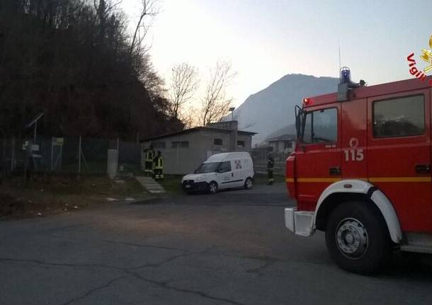 Vigili del fuoco a Brenta e Marchirolo