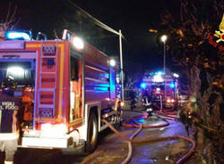 Capanno in fiamme