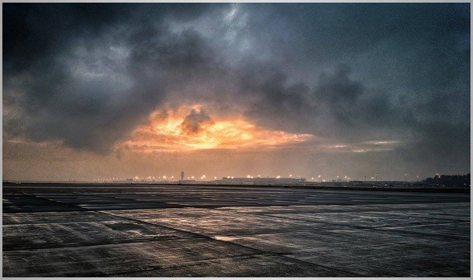 Tramonto a Malpensa