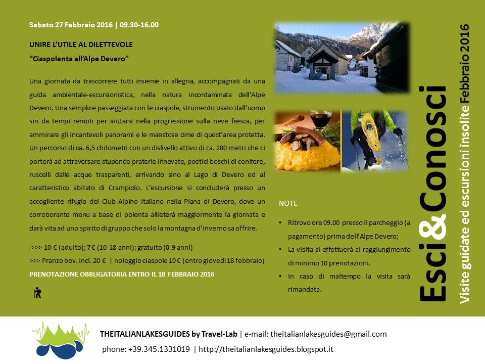 Ciaspolenta all\'Alpe Devero