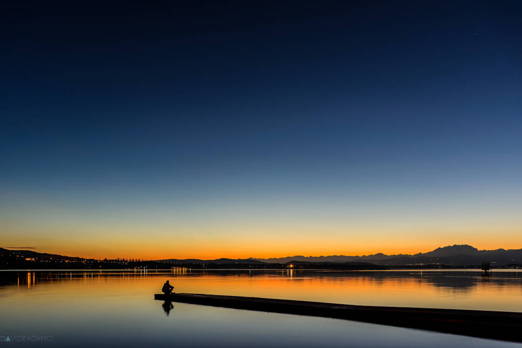 Alone at the lake