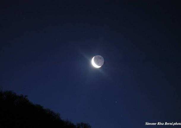 La luna di questa mattina