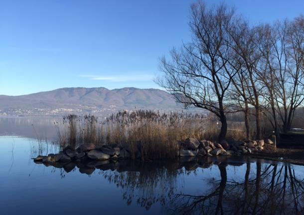 Cazzago Brabbia, il lago d’inverno