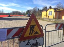 gavirate lavori al parcheggio della ciclabile 12 febbrario 2016