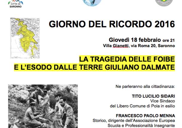 Giorno del ricordo Saronno