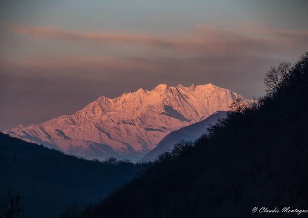 Il Monte Rosa dal Poncione di Ganna