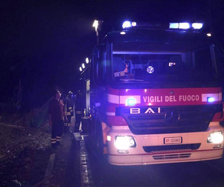 incidente auto ribaltata