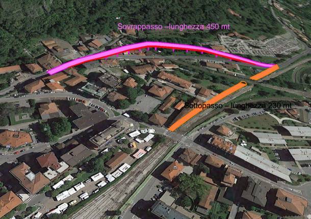 Laveno Mombello progetto sottopasso 