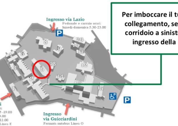 piantina nuova sede del CUP