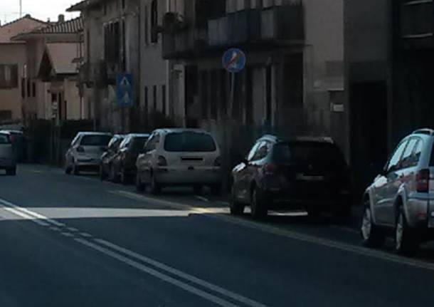 pista ciclabile come parcheggio