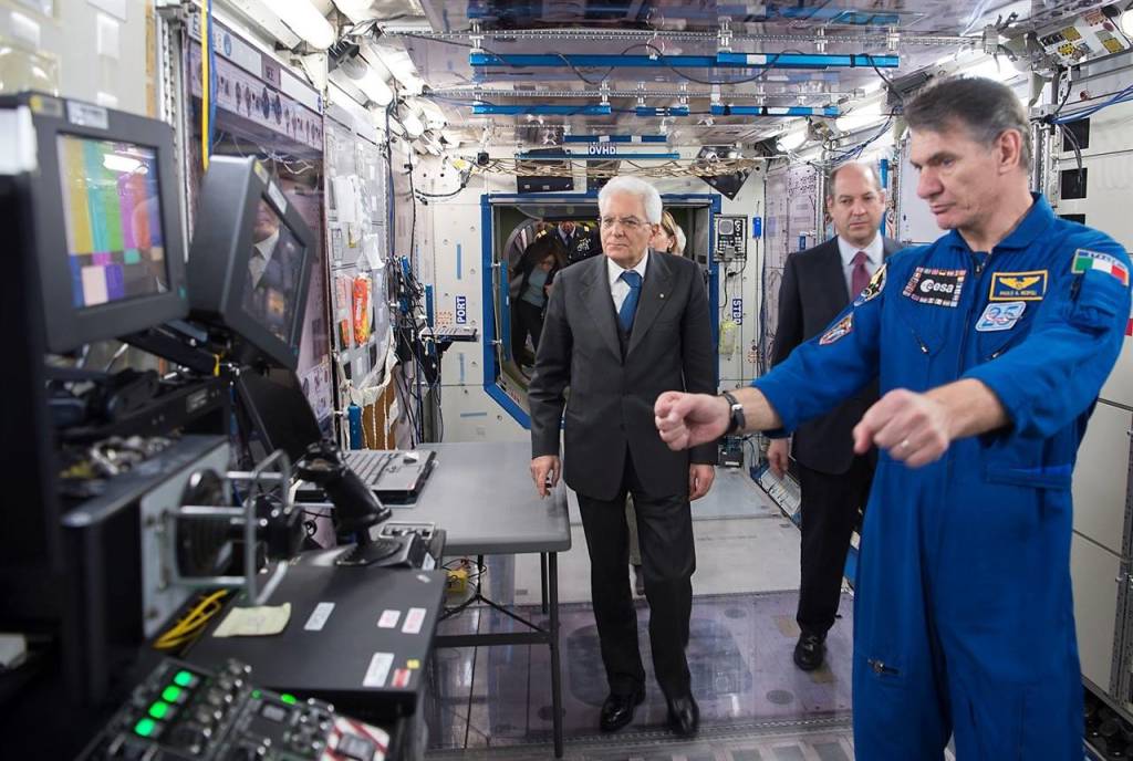 Sergio Mattarella alla Nasa