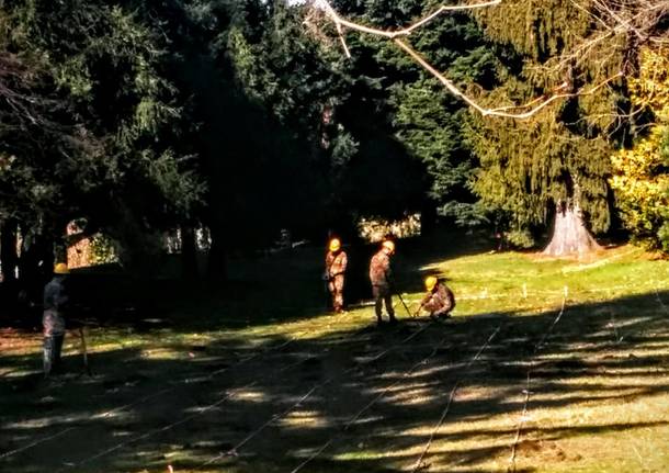 Parco Mantegazza, Esercito al lavoro