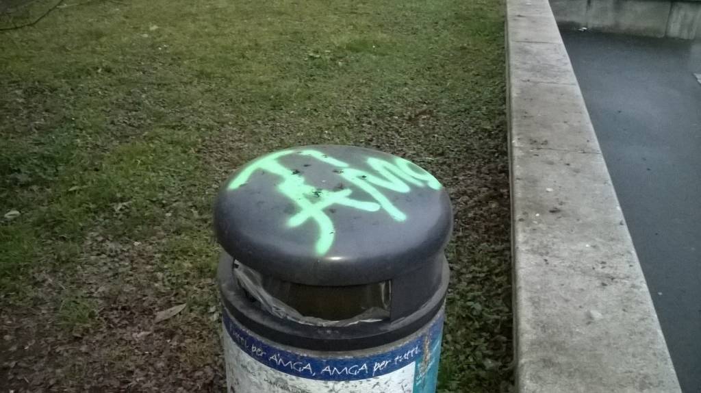 Vandali al parco di Legnano