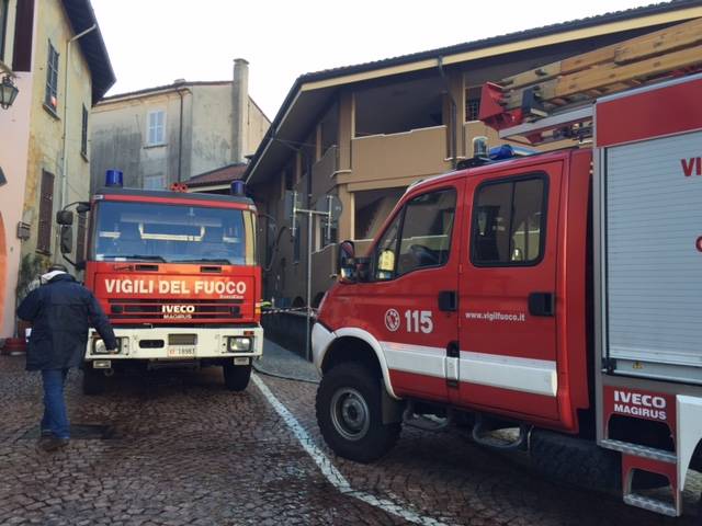 Vigili del fuoco Luino al lavoro tutta la notte