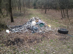 Discarica nei boschi mornago