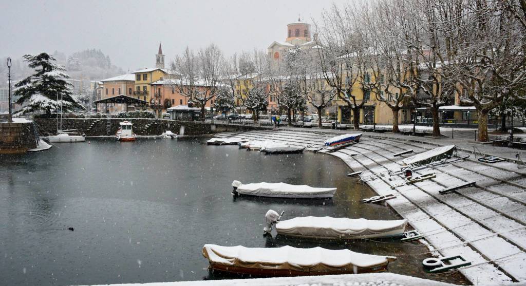 Laveno sotto la neve