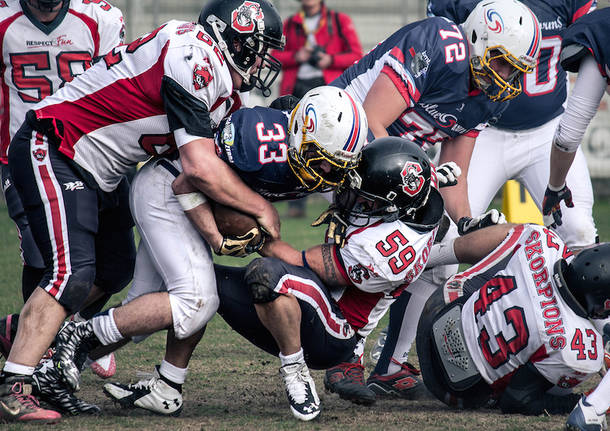 football americano blue storms skorpions