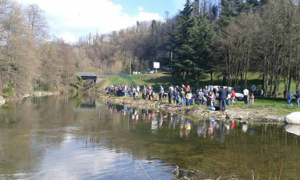 Gara di pesca per bambini a Besozzo 