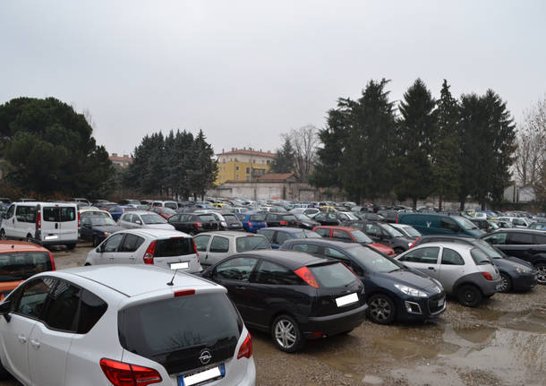 Il parcheggio della stazione FS