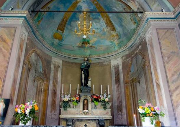 Panorama dalla chiesetta di San Rocco Sopra Maccagno e Passo della Forcora